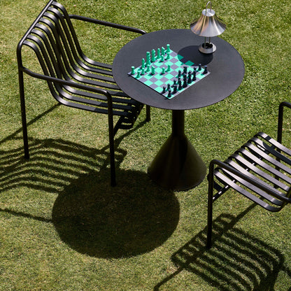 Round 70 cm Anthracite Palissade Cone Table by HAY