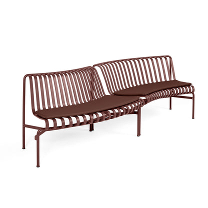 Palissade Park Dining Bench Seat Cushion by HAY - In Out / Iron Red