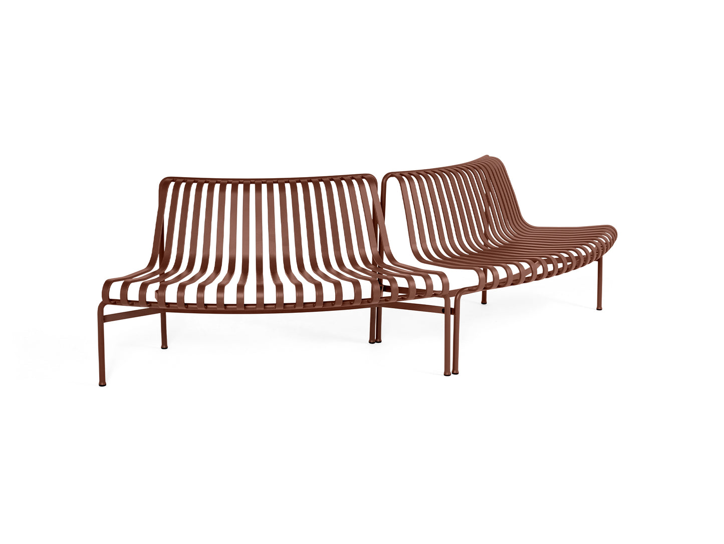 Palissade Park Dining Bench - Out-Out Starter Set by HAY - Iron Red