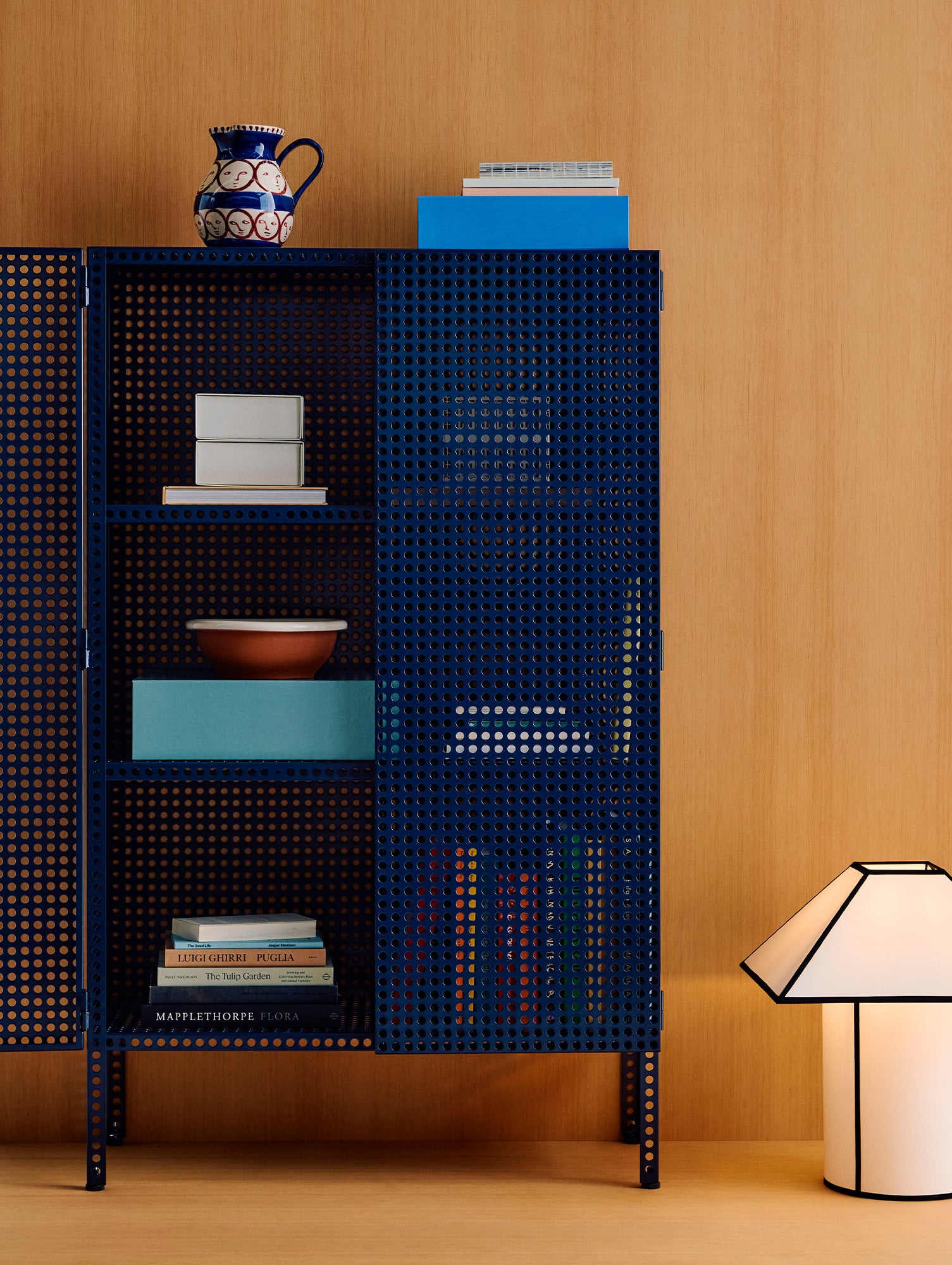 Perforated Cabinet Floor by HAY - Large / Steel Blue