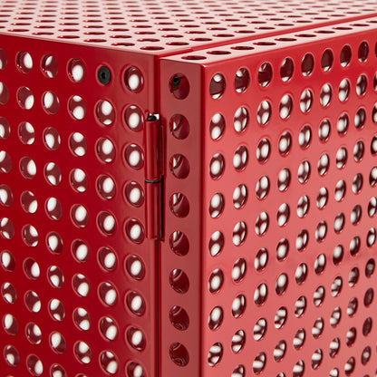 Perforated Cabinet Floor by HAY - Small / Wine Red