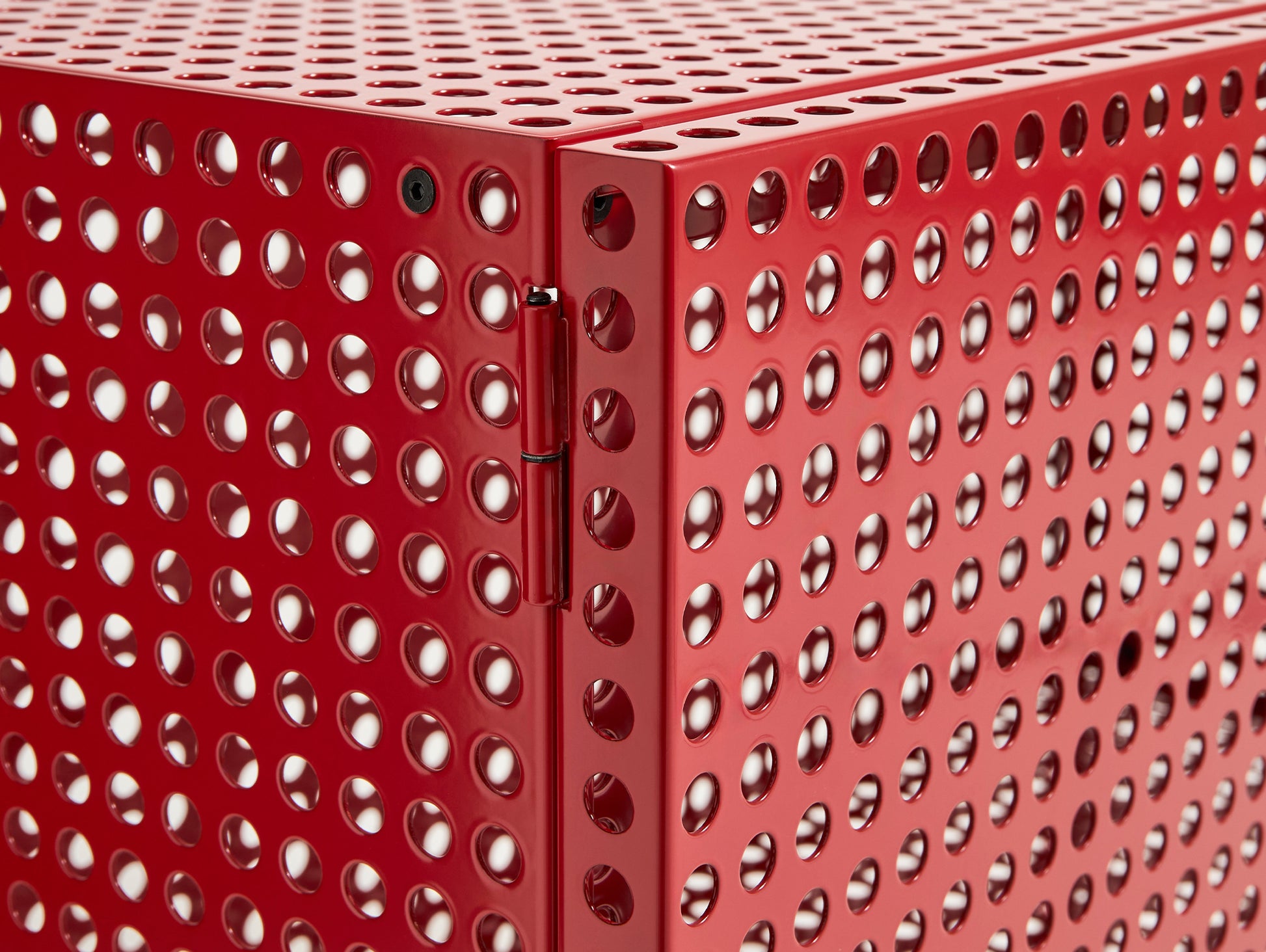 Perforated Cabinet Floor by HAY - Small / Wine Red