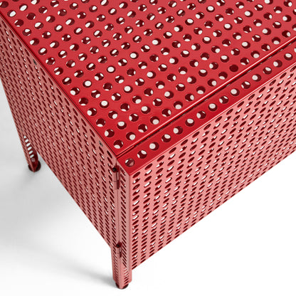 Perforated Cabinet Floor by HAY - Small / Wine Red