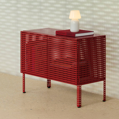 Perforated Cabinet Floor by HAY - Small / Wine Red