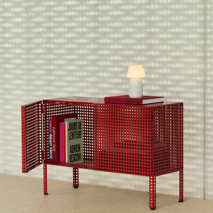 Perforated Cabinet Floor by HAY - Small / Wine Red