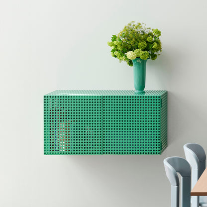 Perforated Cabinet Wall by HAY - Soft Jade