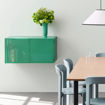Perforated Cabinet Wall by HAY - Soft Jade