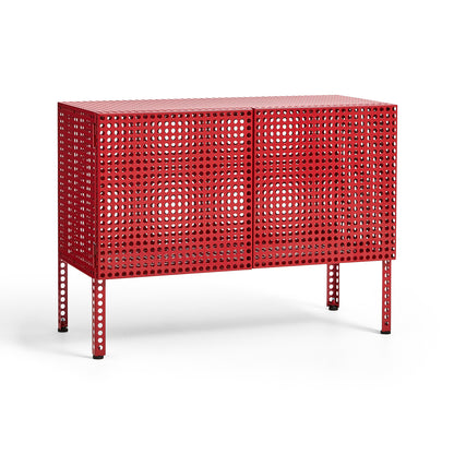 Perforated Cabinet Floor by HAY - Small / Wine Red