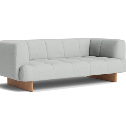 Quilton Lift 2-Seater Sofa by HAY - Lacquered Oak / Naveli 113