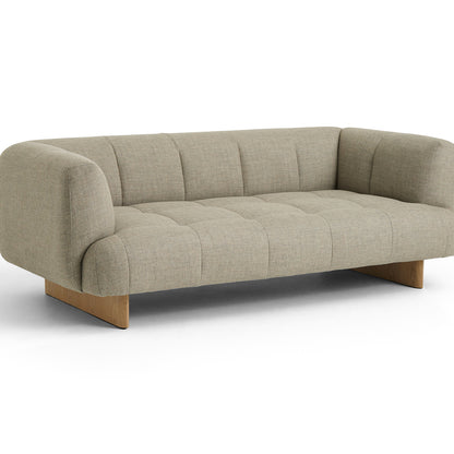 Quilton Lift 2-Seater Sofa by HAY - Lacquered Oak / Tadao 720