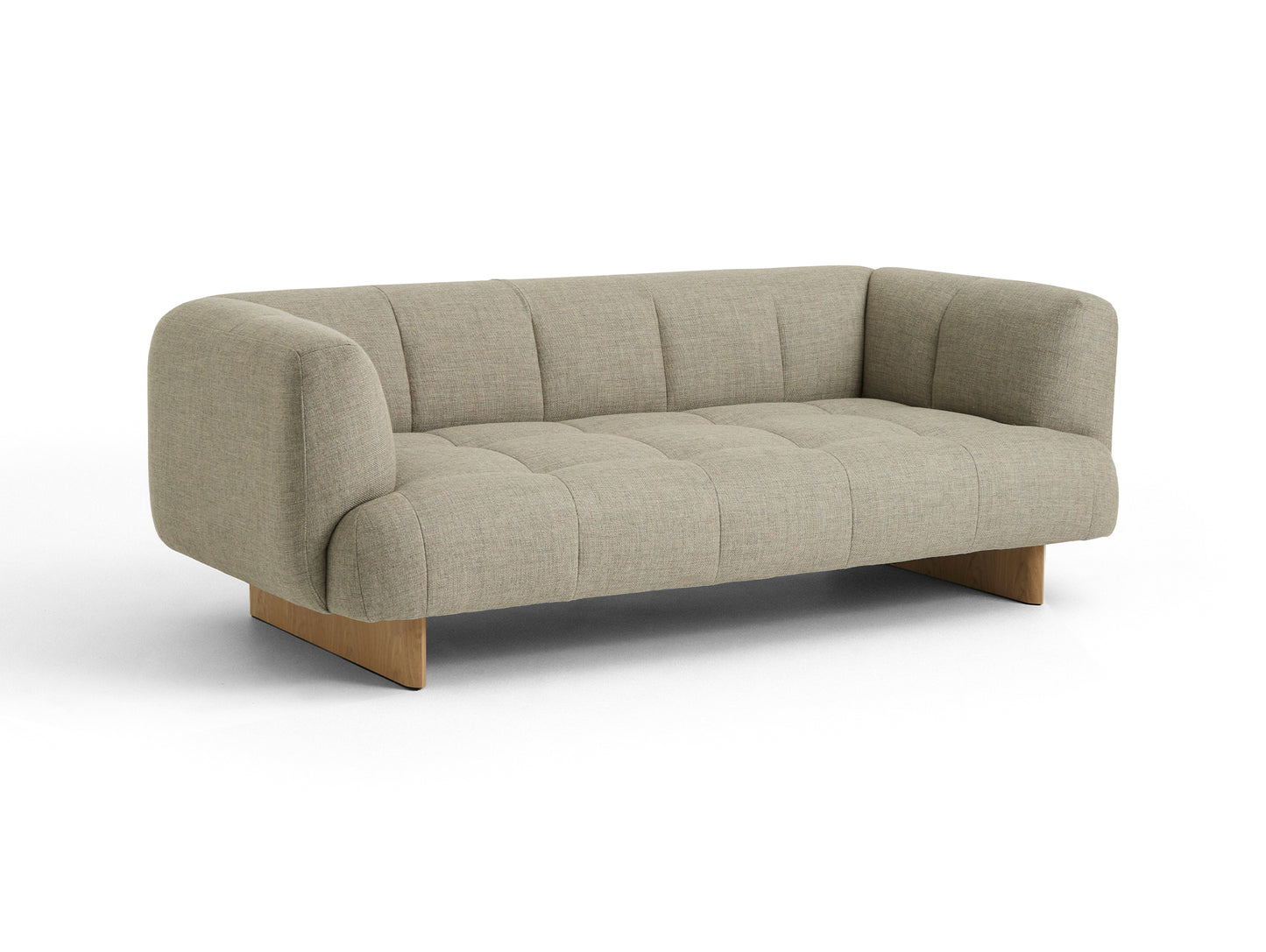 Quilton Lift 2-Seater Sofa by HAY - Lacquered Oak / Tadao 720