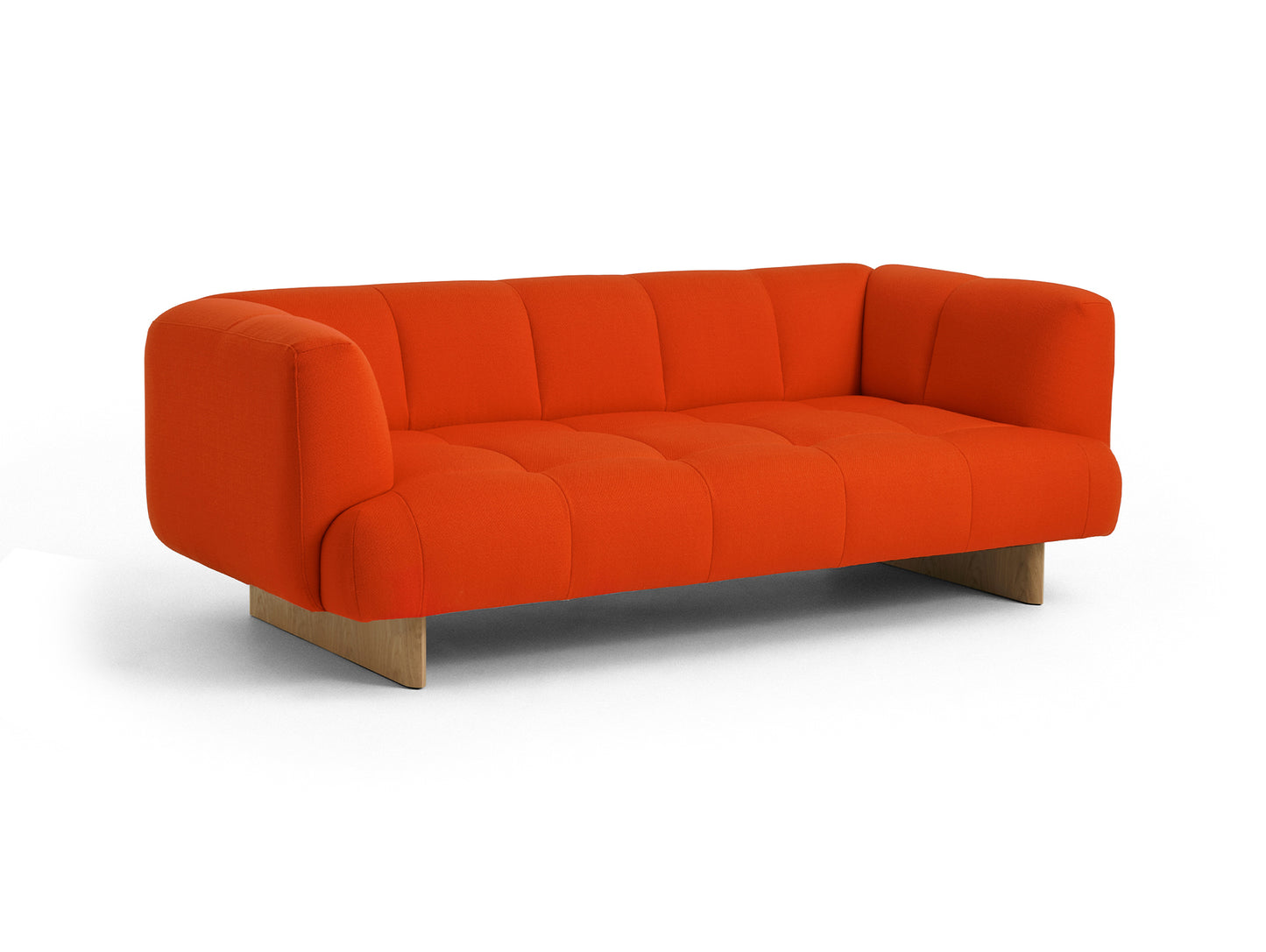 Quilton Lift 2-Seater Sofa by HAY - Lacquered Oak / Vidar 542