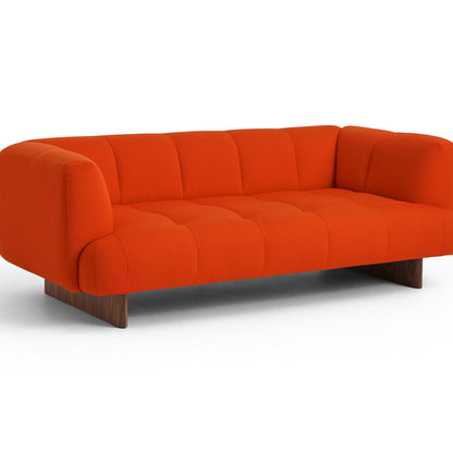 Quilton Lift 2-Seater Sofa by HAY - Lacquered Walnut / Vidar 542