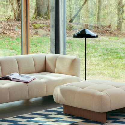 Quilton Lift 2-Seater Sofa by HAY - Tartaglia 857 / Lacquered Oak Base