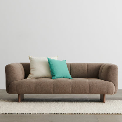 Quilton Lift 2-Seater Sofa by HAY - Volume 30 / Walnut Base