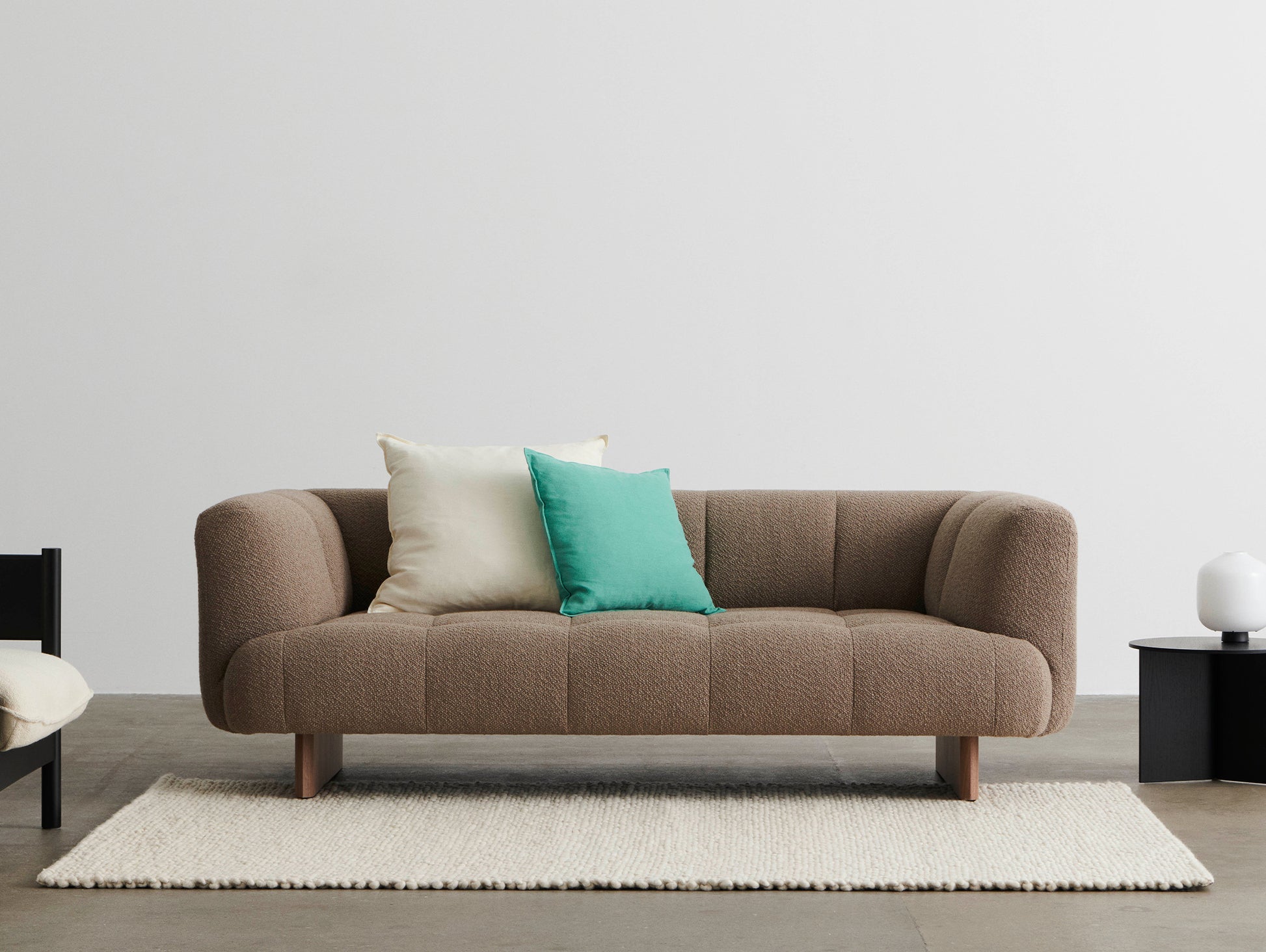 Quilton Lift 2-Seater Sofa by HAY - Volume 30 / Walnut Base
