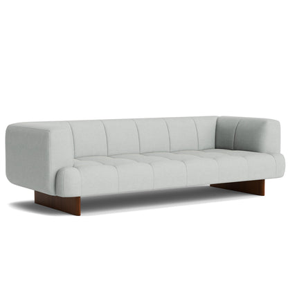 Quilton Lift 3-Seater Sofa by HAY - Lacquered Walnut Base /  Naveli 113