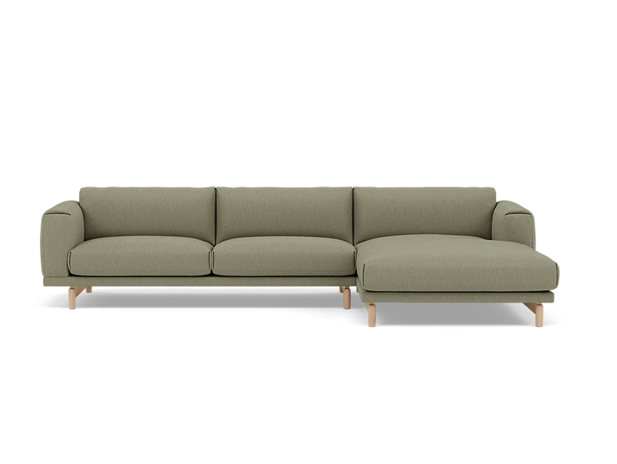 Rest Sofa with Right Chaise Longue (Sitting Left) by Muuto - Clay 15
