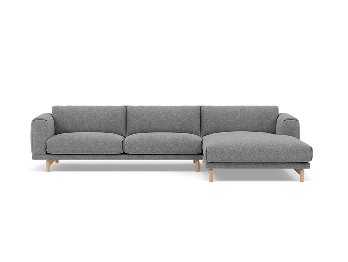 Rest Sofa with Right Chaise Longue (Sitting Left) by Muuto - Hallingdal 65 166