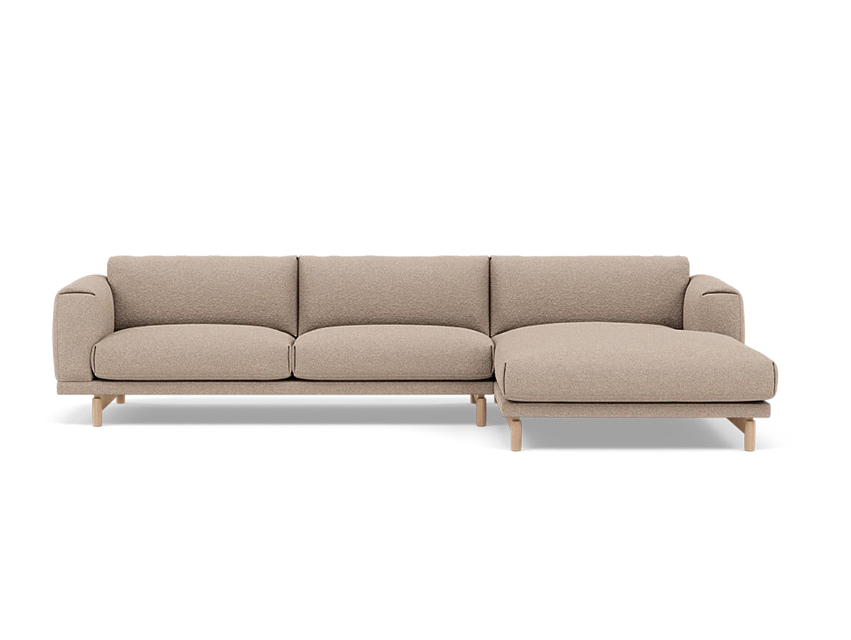 Rest Sofa with Right Chaise Longue (Sitting Left) by Muuto - Hearth 6