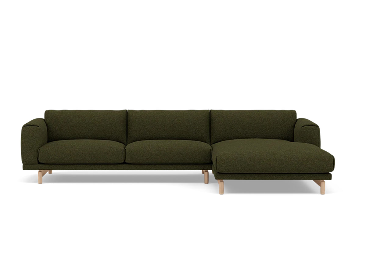 Rest Sofa with Right Chaise Longue (Sitting Left) by Muuto - Hearth 9