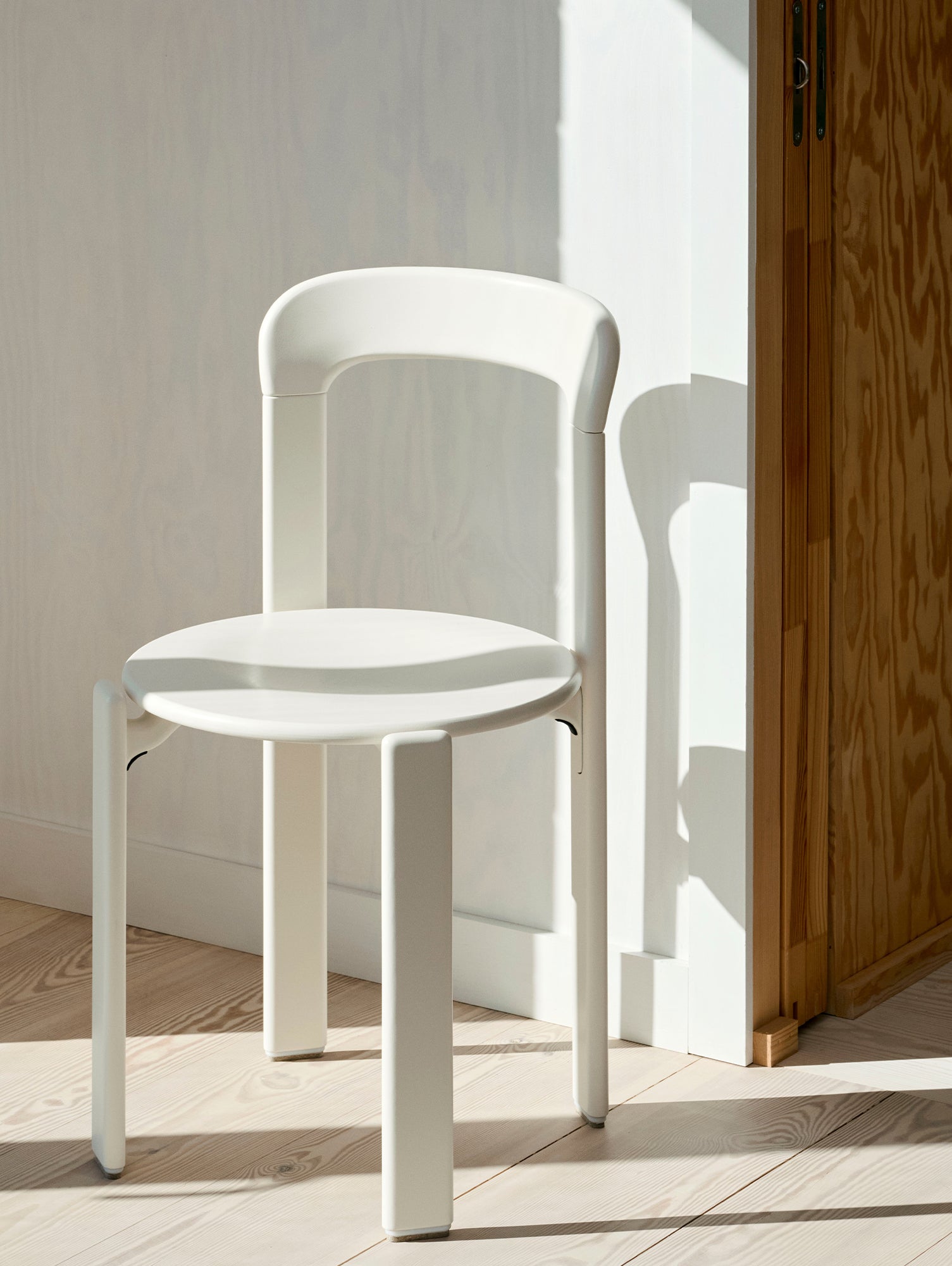 Rey Chair by HAY - Cream White Lacquered Beech