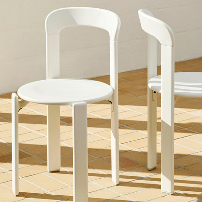 Rey Chair by HAY - Cream White Lacquered Beech