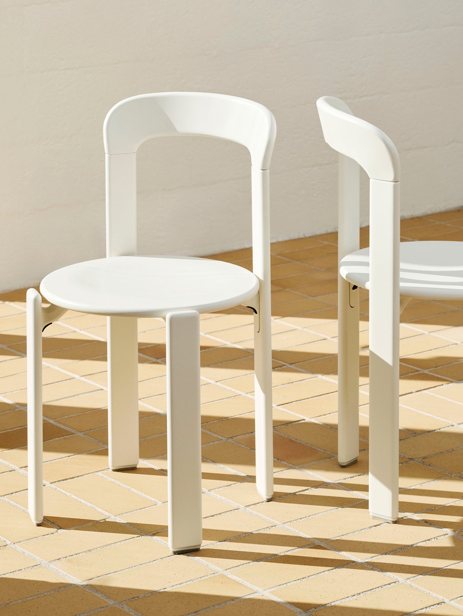 Rey Chair by HAY - Cream White Lacquered Beech