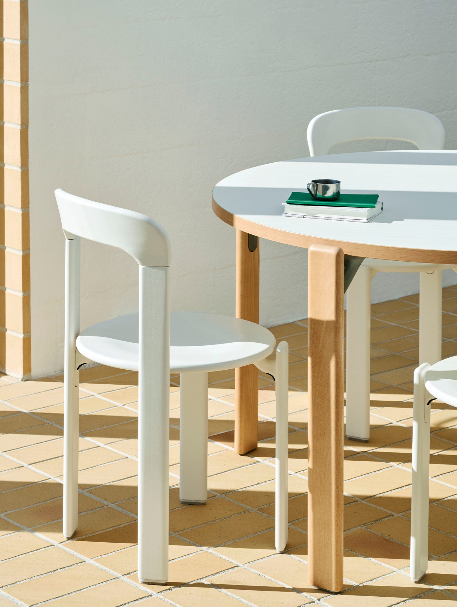 Rey Chair by HAY - Cream White Lacquered Beech