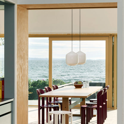 Rey Chair by HAY - Grape Red Lacquered Beech