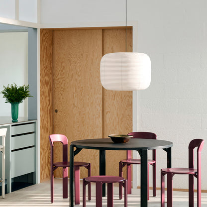 Rey Dining Table by HAY - Vulcano Laminate Tabletop / Deep Black Beech Frame