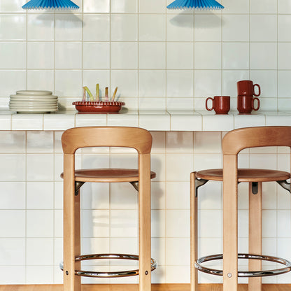 Barro Oval Dish by HAY -  Natural White Stripes