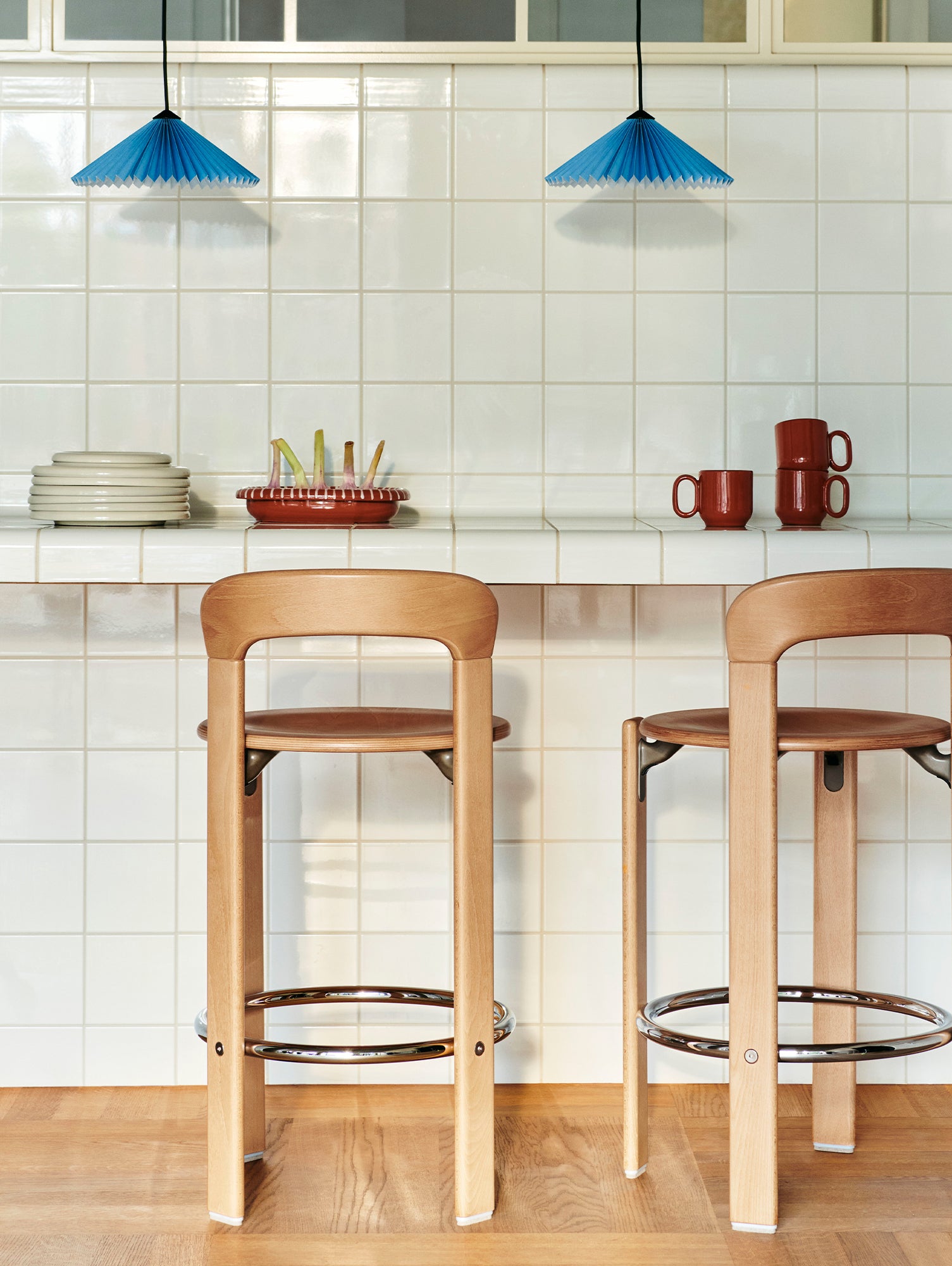 Barro Oval Dish by HAY -  Natural White Stripes