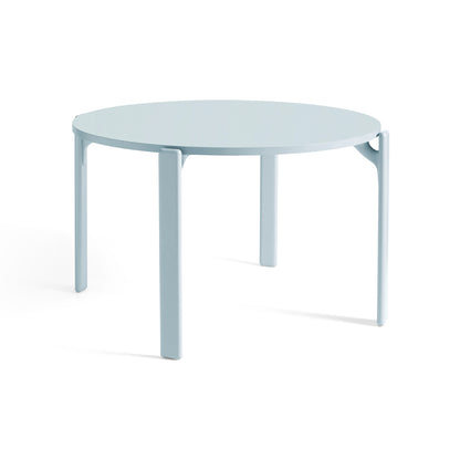 Rey Dining Table by HAY - Gull Laminate Tabletop / Slate Blue Beech Frame