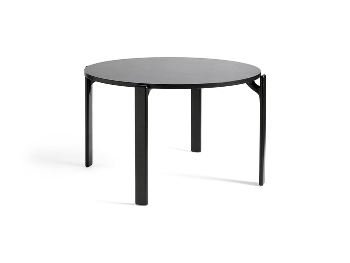 Rey Dining Table by HAY - Vulcano Laminate Tabletop / Deep Black Beech Frame