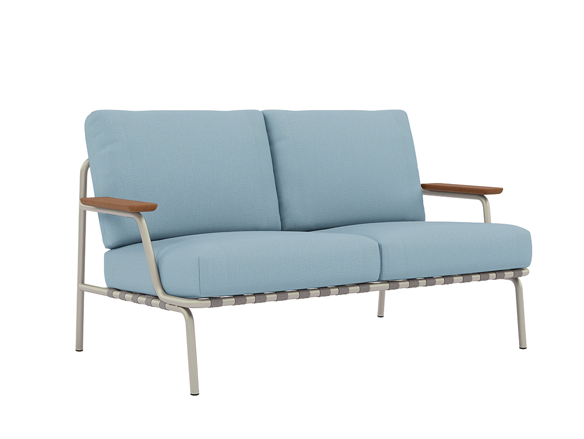 Settle 2-Seater Sofa by Muuto / Grey Frame / Ribbed Weave 17