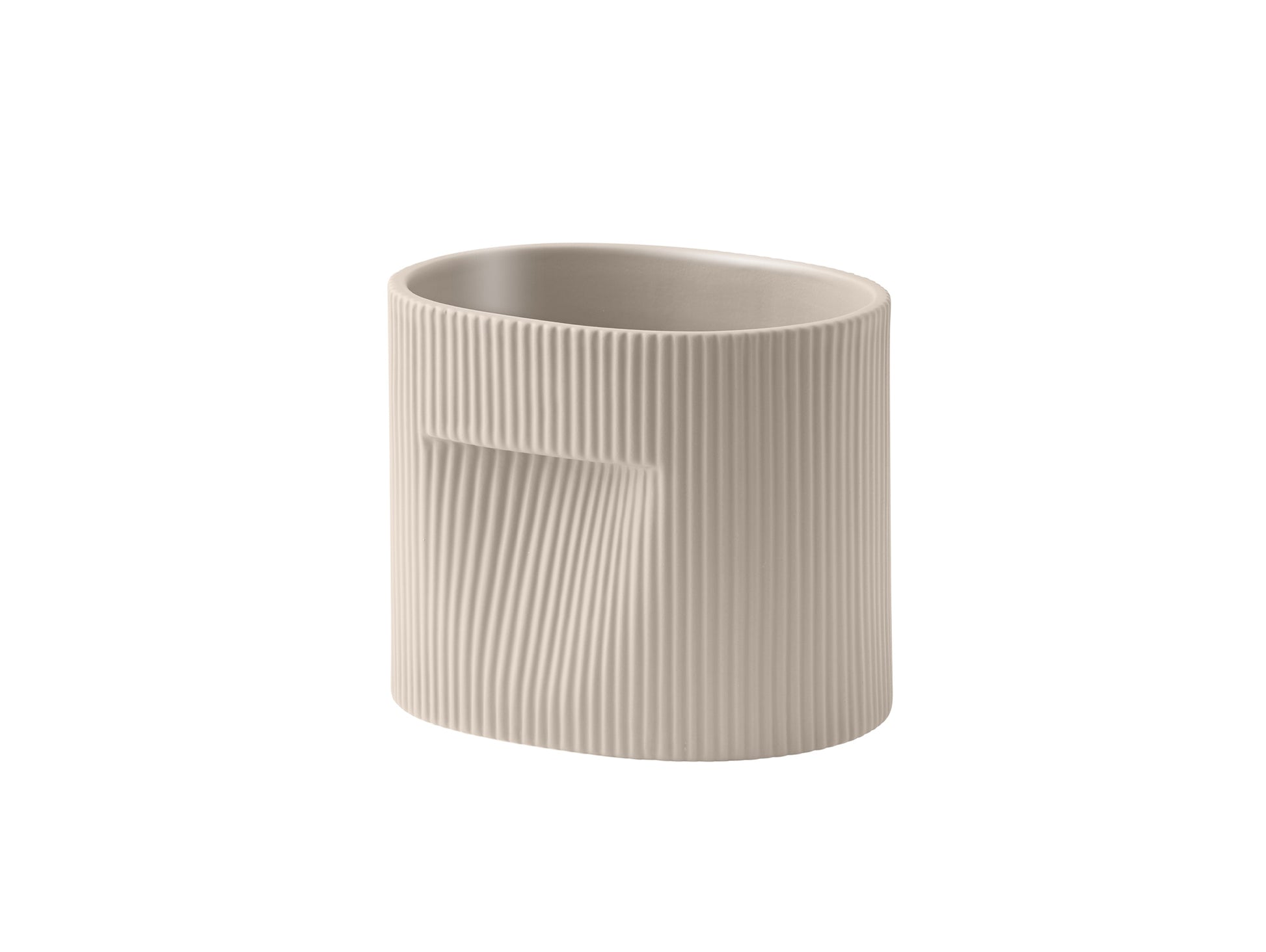 Ridge Planter by Muuto - H15 / Beige
