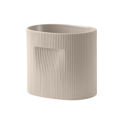 Ridge Planter by Muuto - H24 / Beige