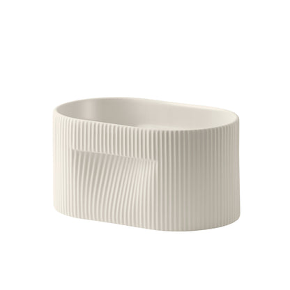 Ridge Planter by Muuto - H13 / Off White