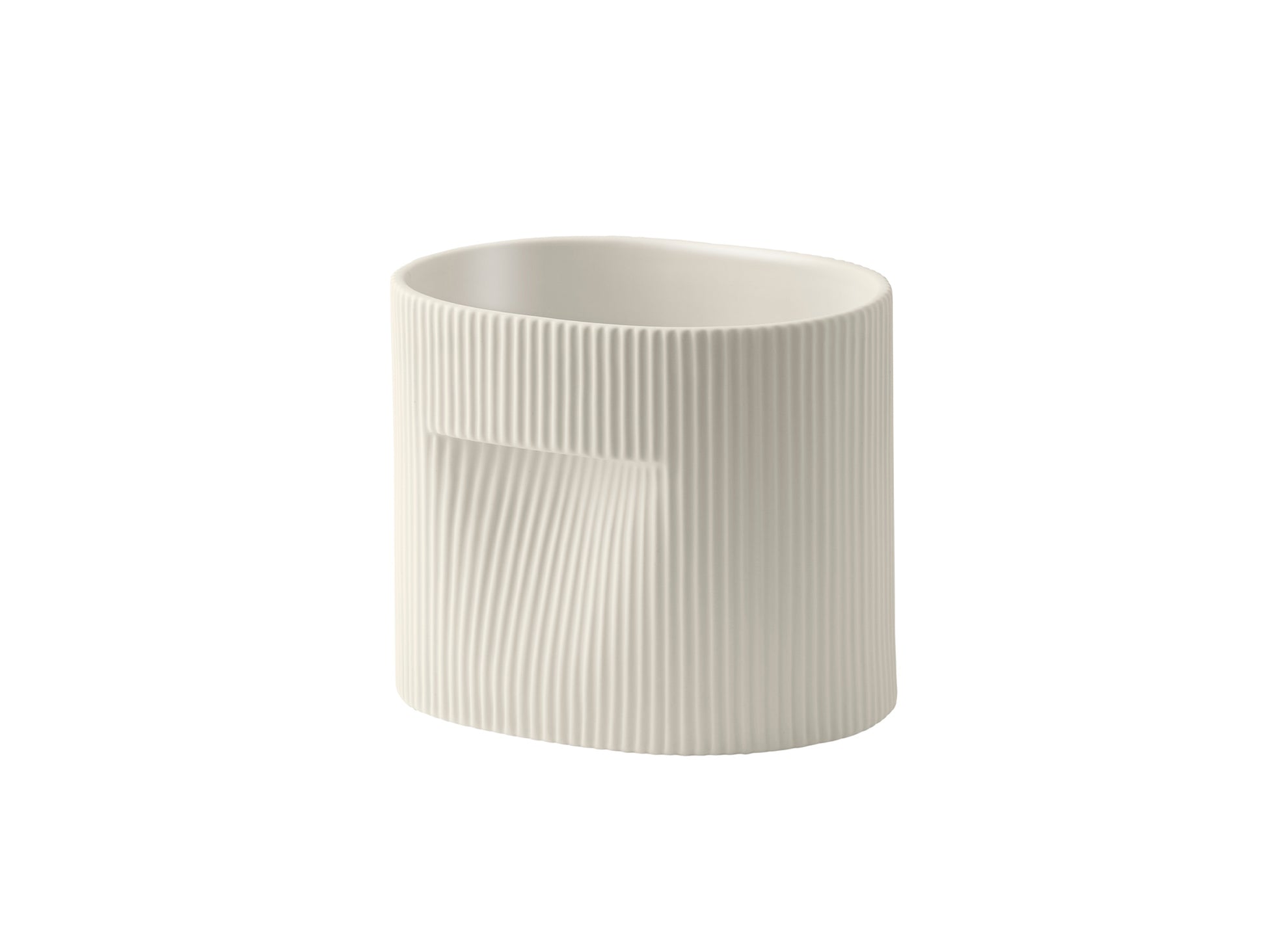 Ridge Planter by Muuto - H15 / Off White