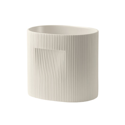 Ridge Planter by Muuto - H24 / Off White