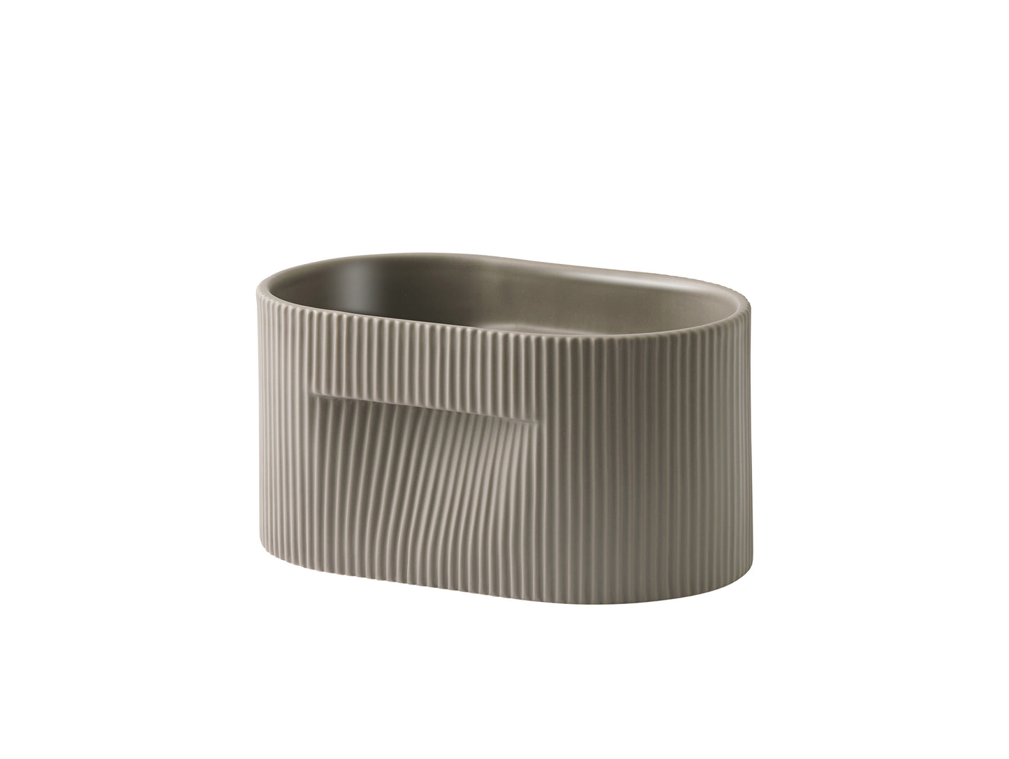 Ridge Planter by Muuto - H13 / Taupe