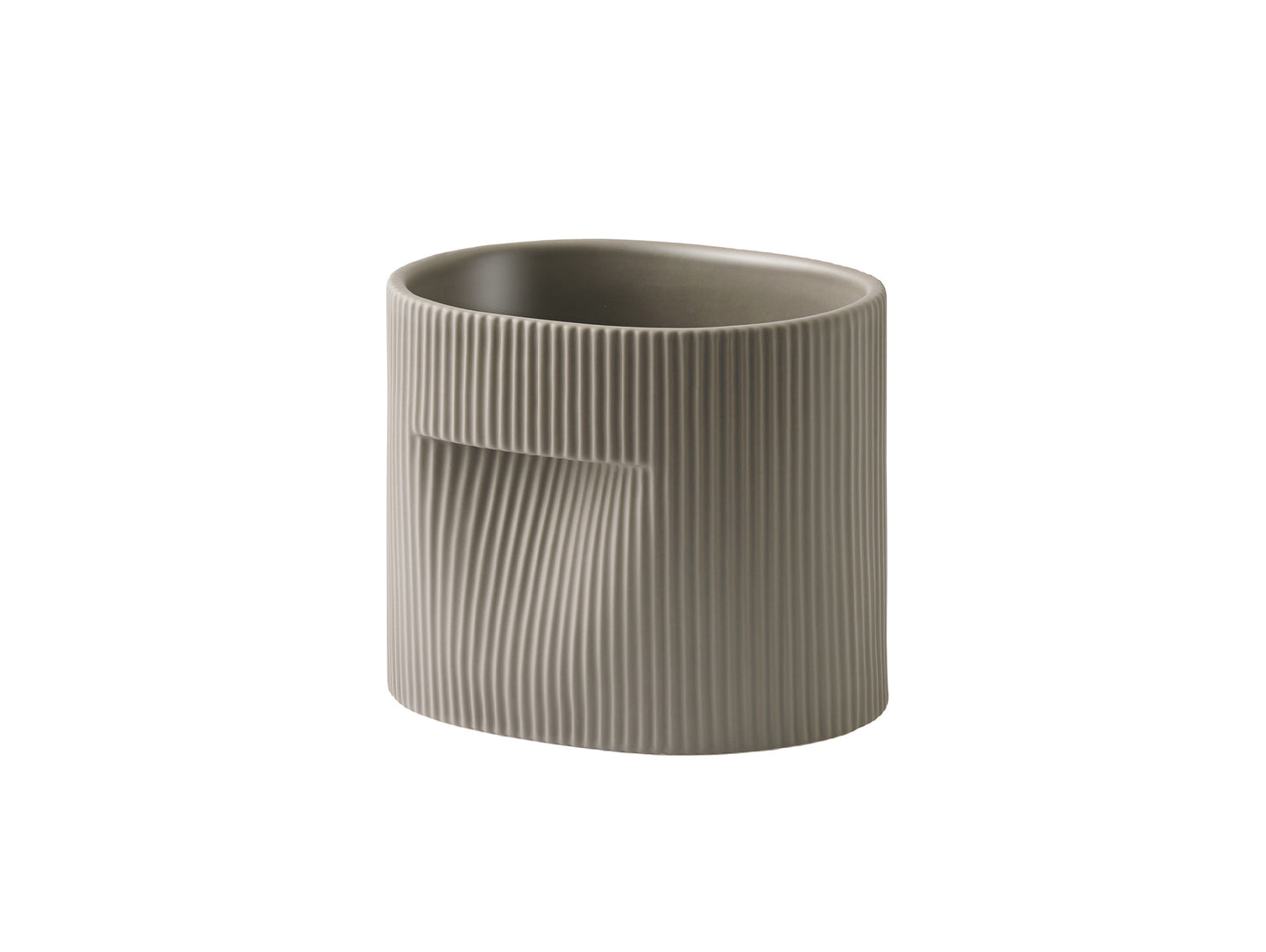 Ridge Planter by Muuto - H15 / Taupe