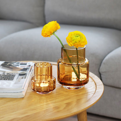 Hurricane Reflections Tealight No. 25 by Ro Collection - Amber