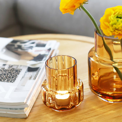 Hurricane Reflections Tealight No. 25 by Ro Collection - Amber