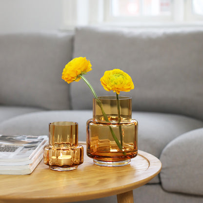 Hurricane Reflections Tealight No. 25 by Ro Collection - Amber