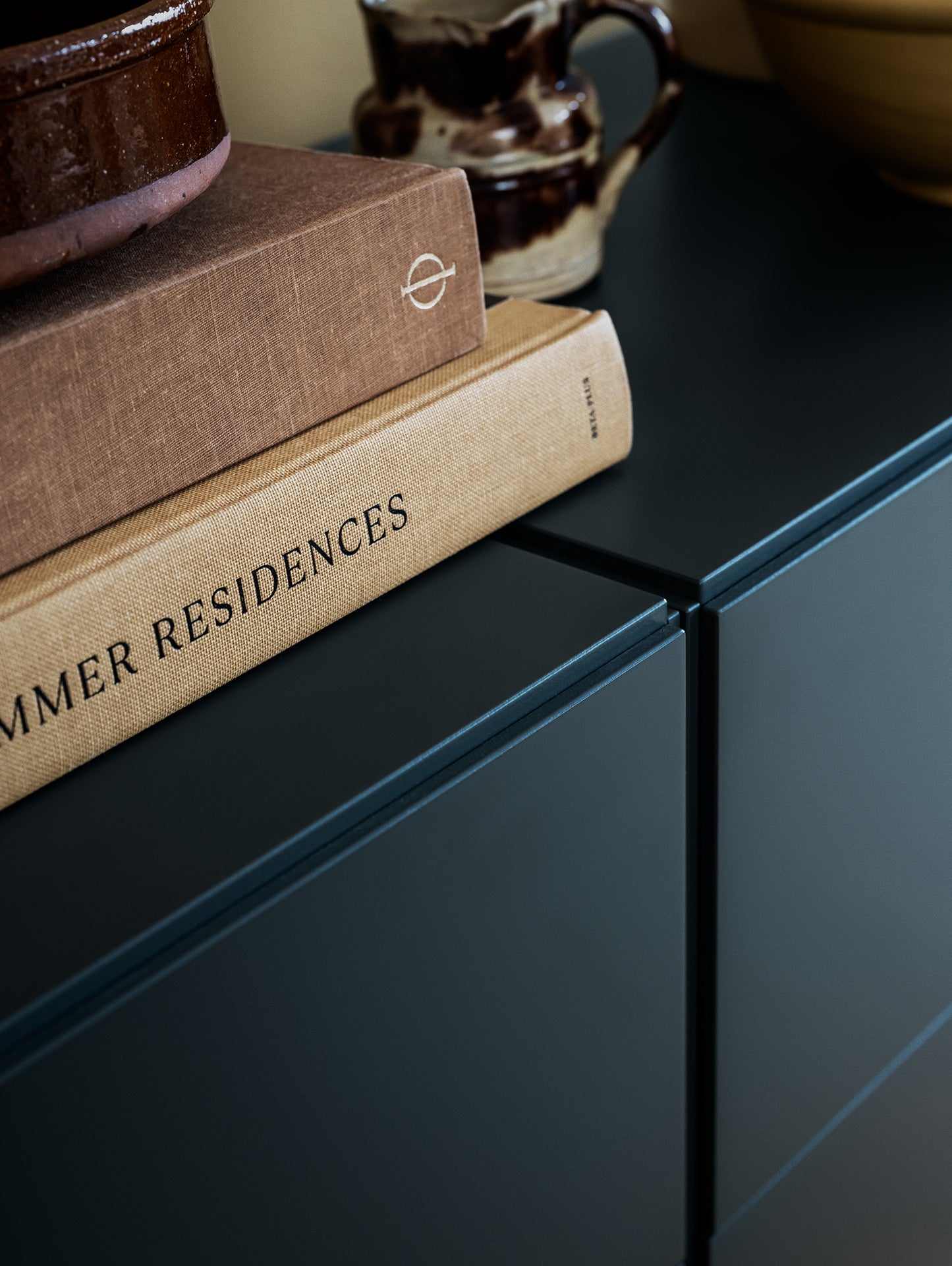 Relief Drawers with Plinth - Wide by String - Grey