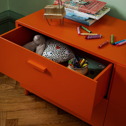 Relief Drawer with Legs- Low by String - Orange