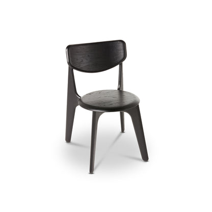 Slab Dining Chair by Tom Dixon - Black Lacquered Oak