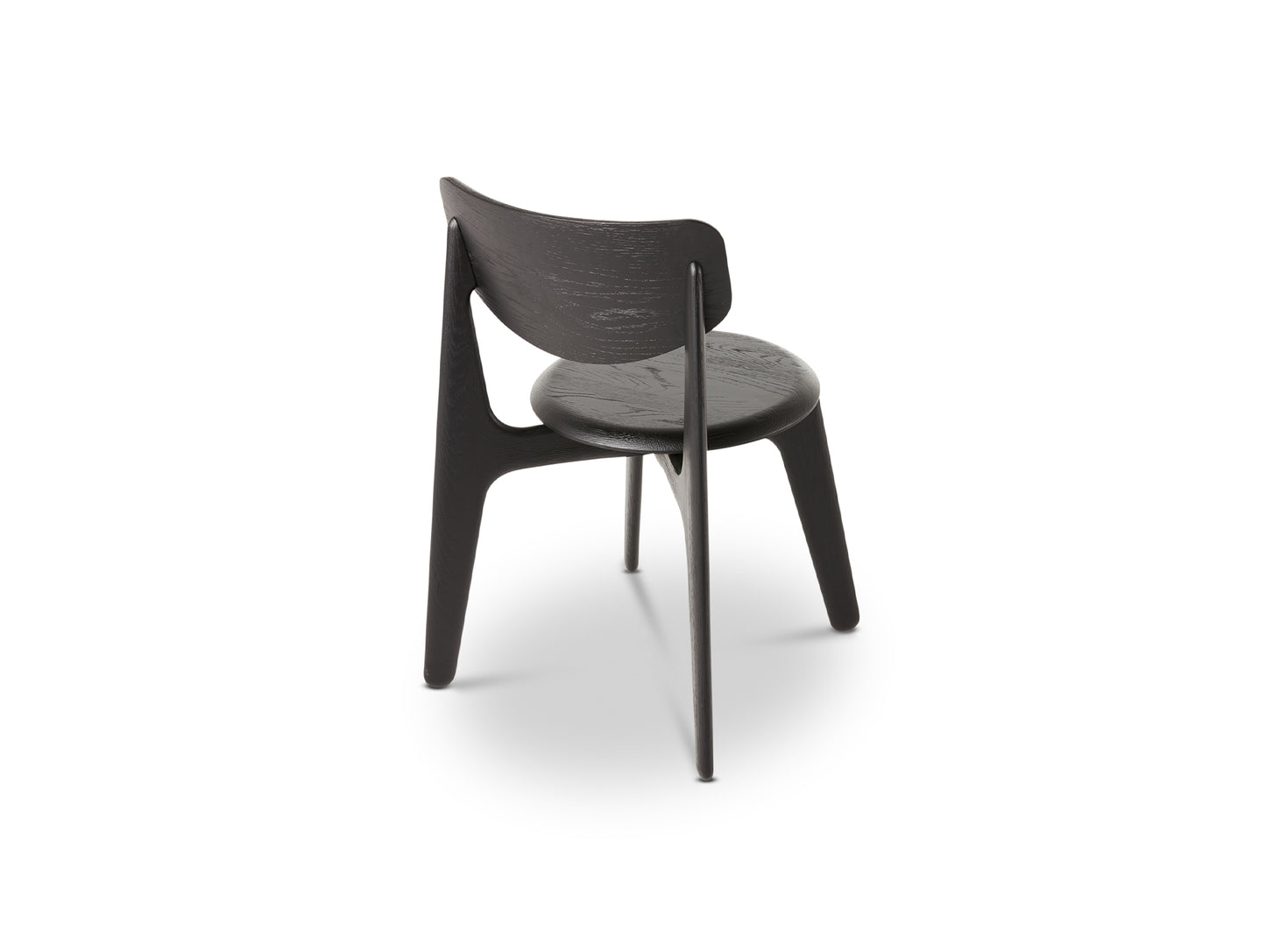 Slab Dining Chair by Tom Dixon - Black Lacquered Oak